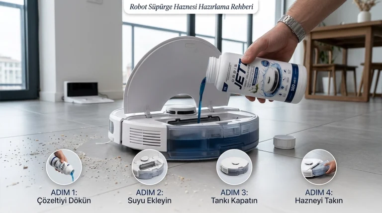 how to prepare robot vacuum tank